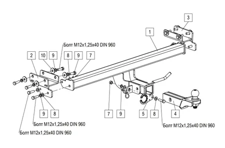 Фаркоп TowRus для Tenet T4L 2026- 269086 в Махачкала