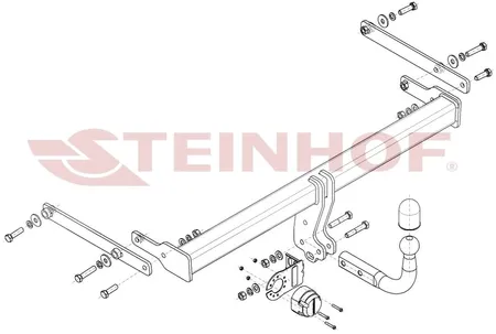 Фаркоп Steinhof для Mazda 3 (седан) 2019- Арт. M-061 M-061 в Махачкала