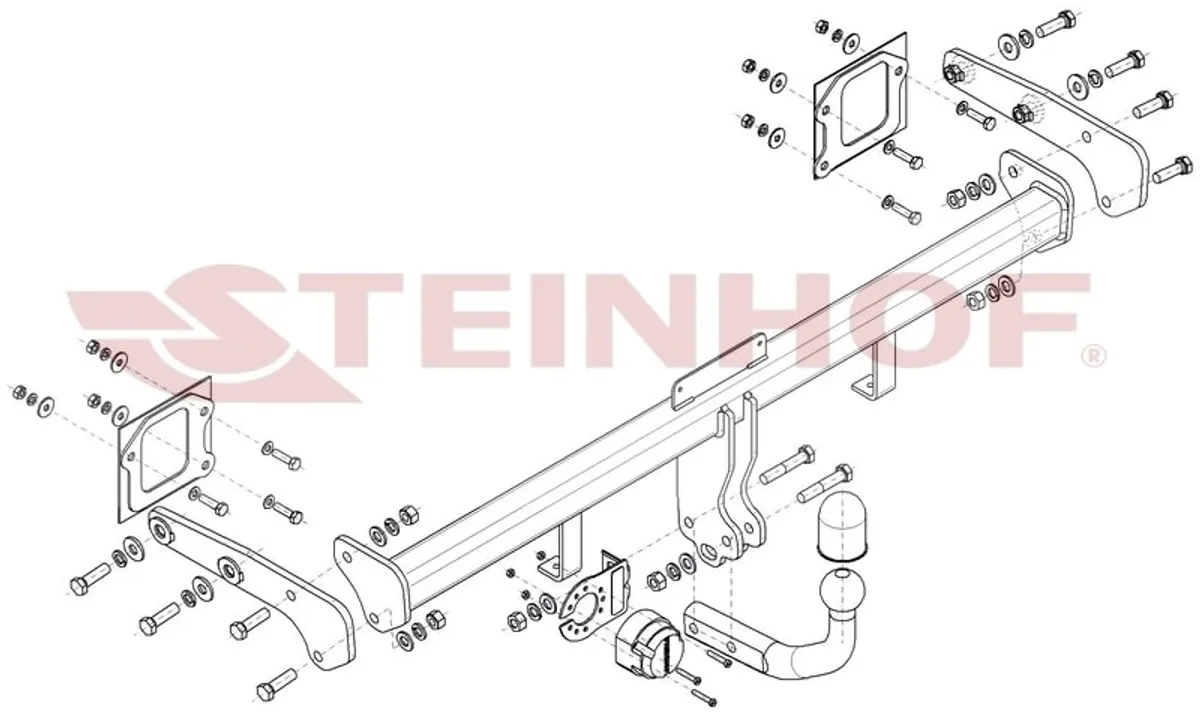 Фаркоп Steinhof для Hyundai Bayon 2021- Арт. H-225 H-225 в Махачкала