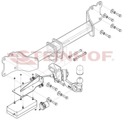 Фаркоп Steinhof для Audi Q7 2020- A-127 в Махачкала