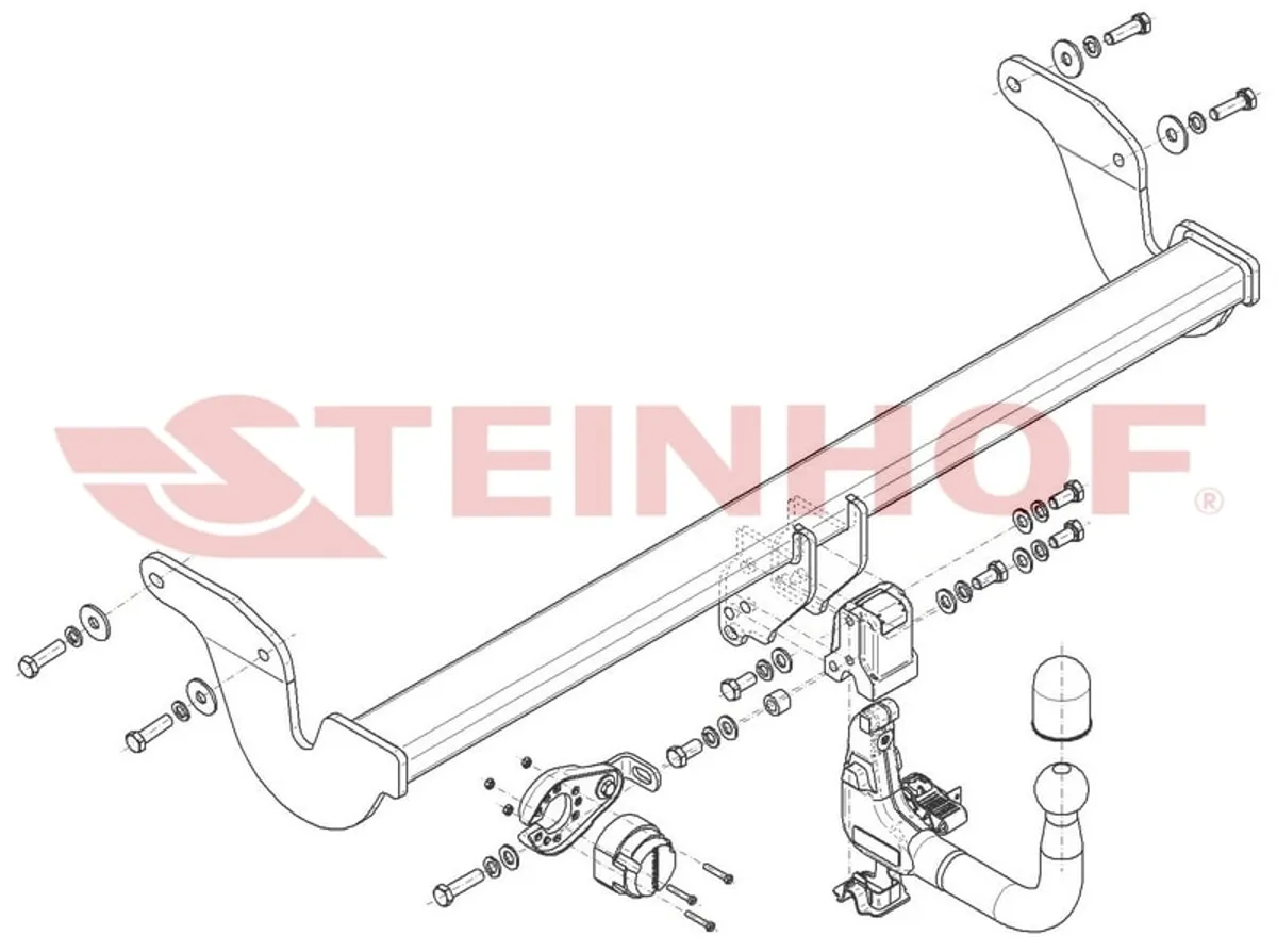 Фаркоп Steinhof для Lexus RX 2022- Арт. L-176 L-176 в Махачкала