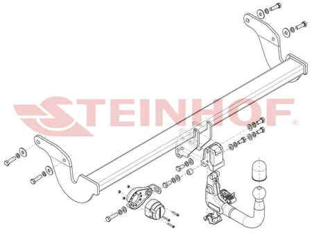 Фаркоп Steinhof для Lexus RX 2022- Арт. L-176 L-176 в Махачкала