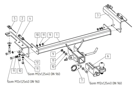 Фаркоп TowRus для Belgee X50 plus 2026- 299413 в Махачкала