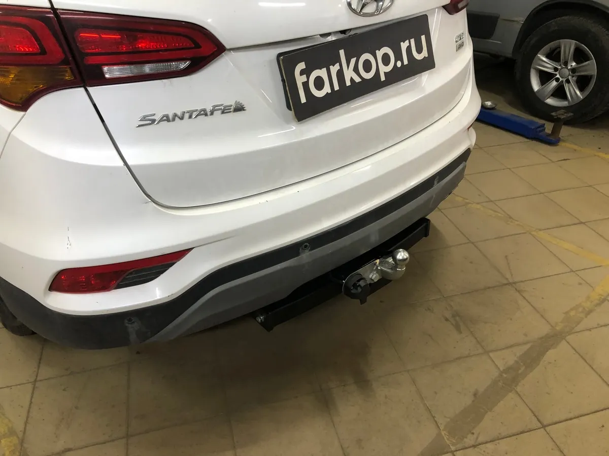 Фаркоп Лидер Плюс для Hyundai Santa Fe 2012-2018 H224-F в Махачкала